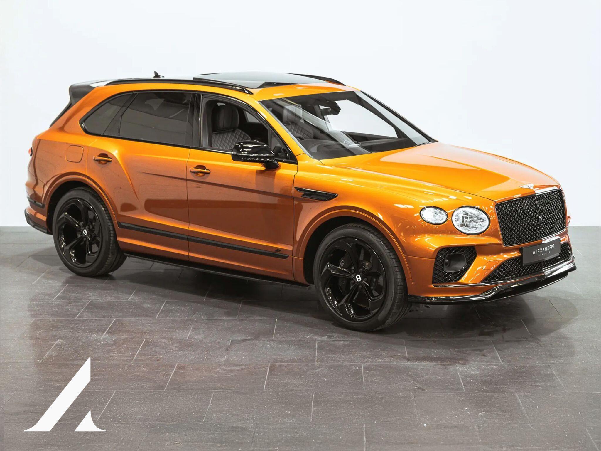An exterior shot of the front right on a 2022 Bentley BENTAYGA