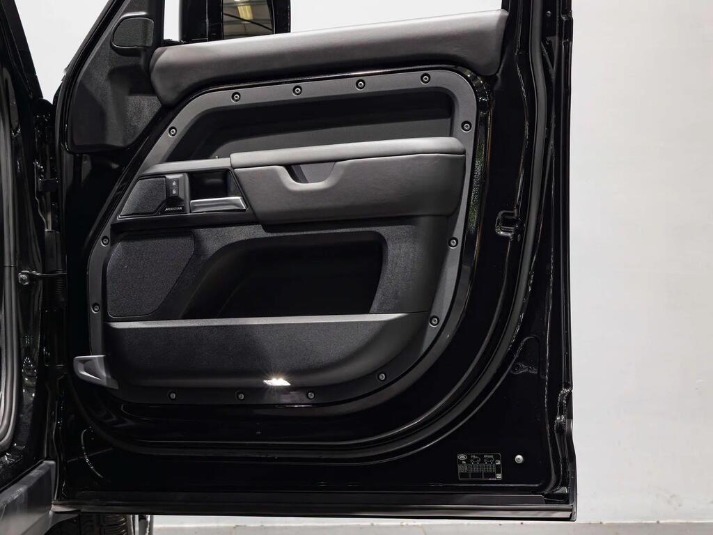 An interior shot of the door interior on a 2024 Land Rover Defender 110