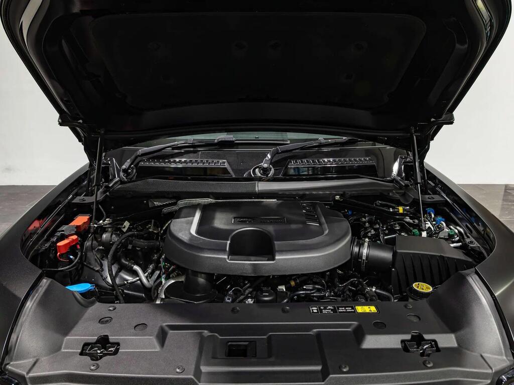 An exterior shot of the engine on a 2024 Land Rover Defender 110