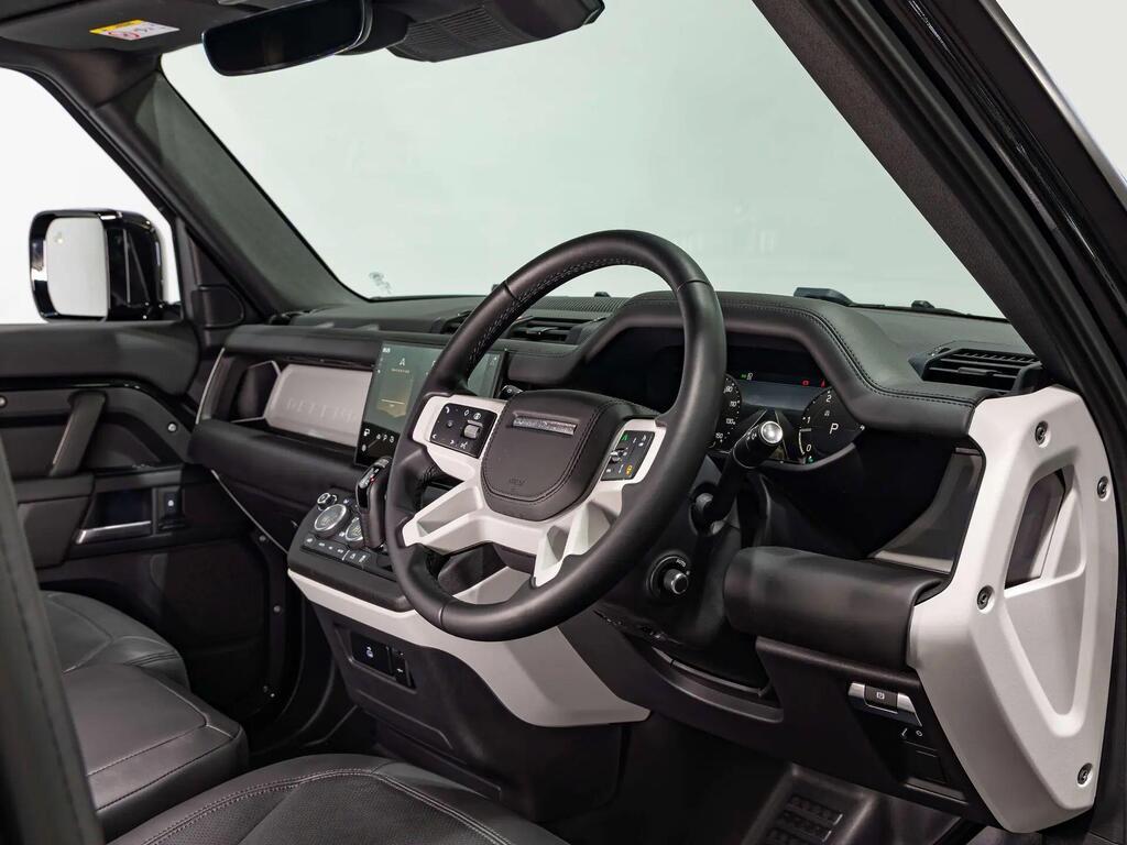 An interior shot of the interior front on a 2024 Land Rover Defender 110