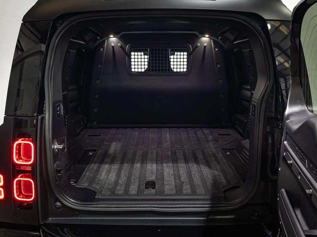 An interior shot of the boot on a 2024 Land Rover Defender 110