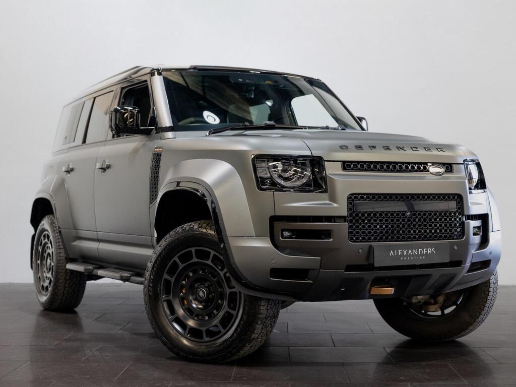 An exterior shot of the front right on a 2025 Land Rover DEFENDER