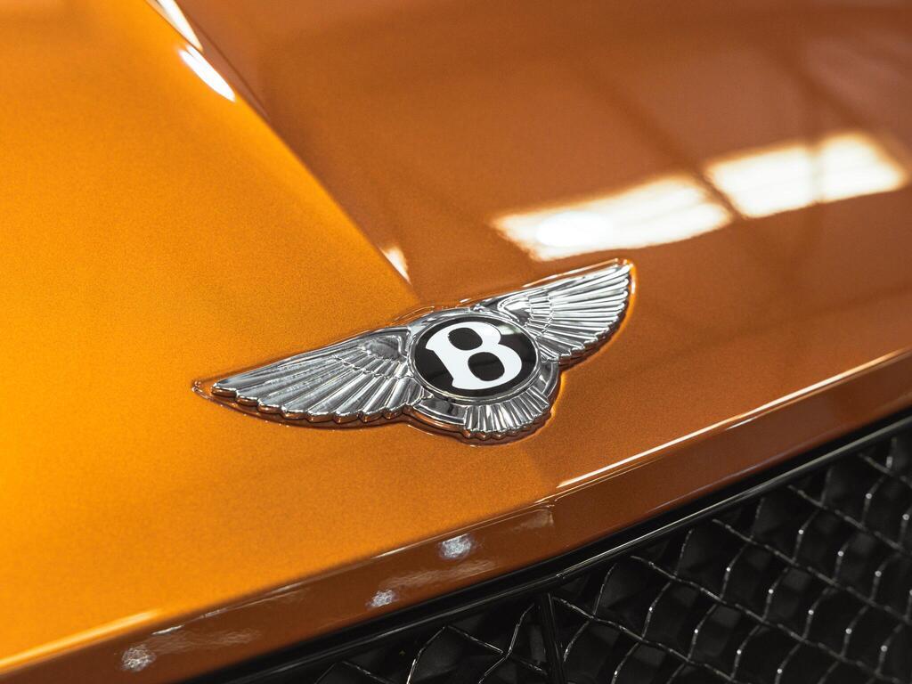 An exterior shot of the badge exterior on a 2022 Bentley BENTAYGA