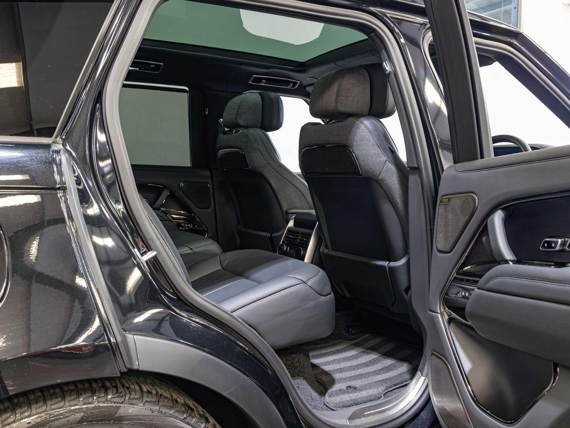 An interior shot of the seats rear on a 2023 Land Rover RANGE ROVER
