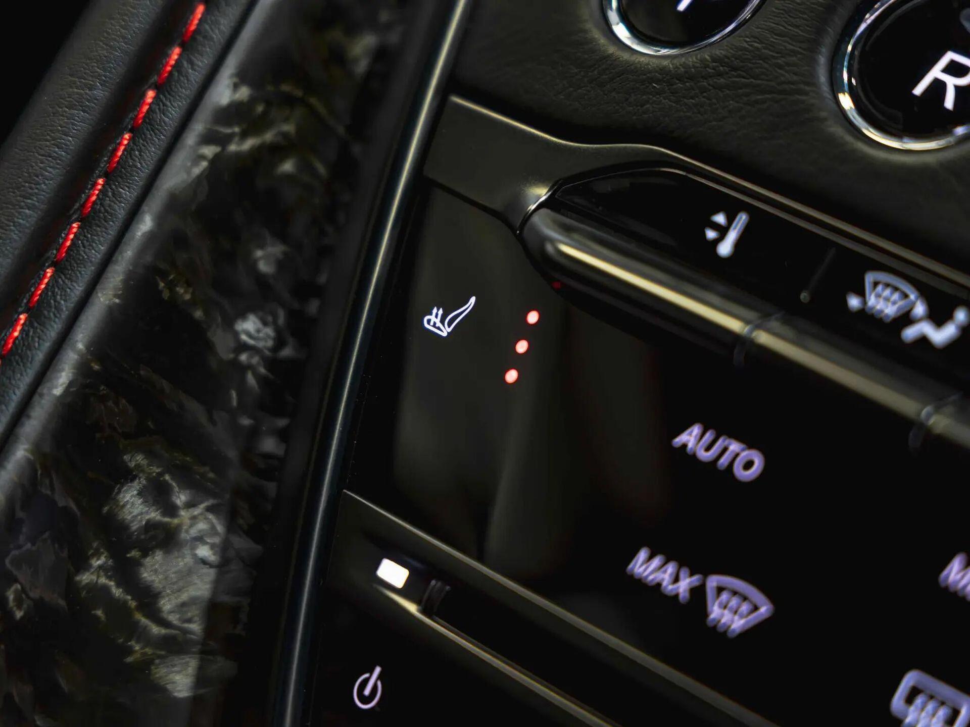 An interior shot of the misc controls on a 2019 Aston Martin DBS