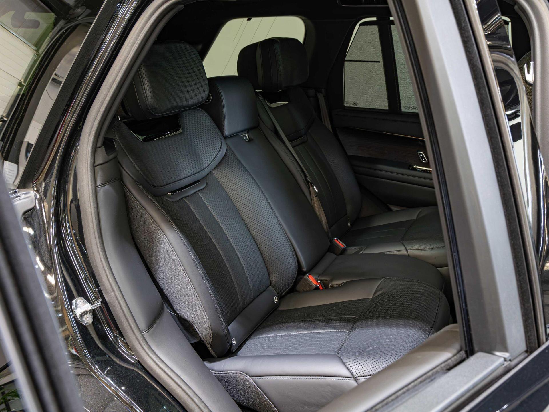 An interior shot of the seats rear on a 2023 Land Rover RANGE ROVER