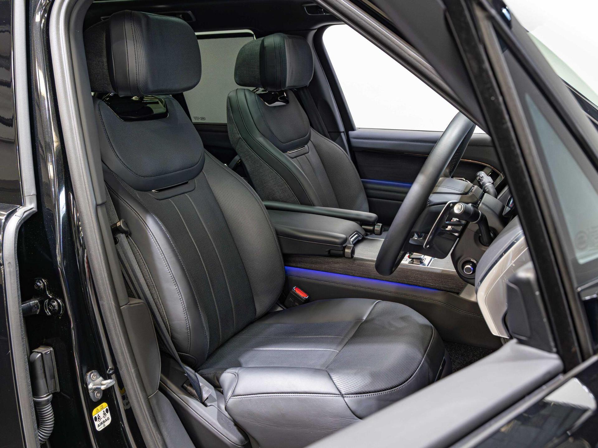 An interior shot of the driver seat on a 2023 Land Rover RANGE ROVER