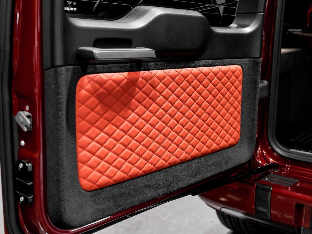 An interior shot of the door interior on a 2026 Mercedes-Benz G Class