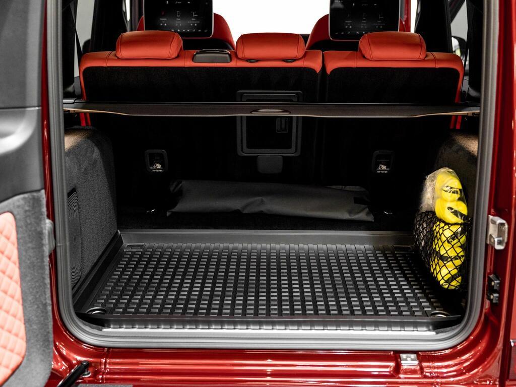 An interior shot of the boot on a 2026 Mercedes-Benz G Class