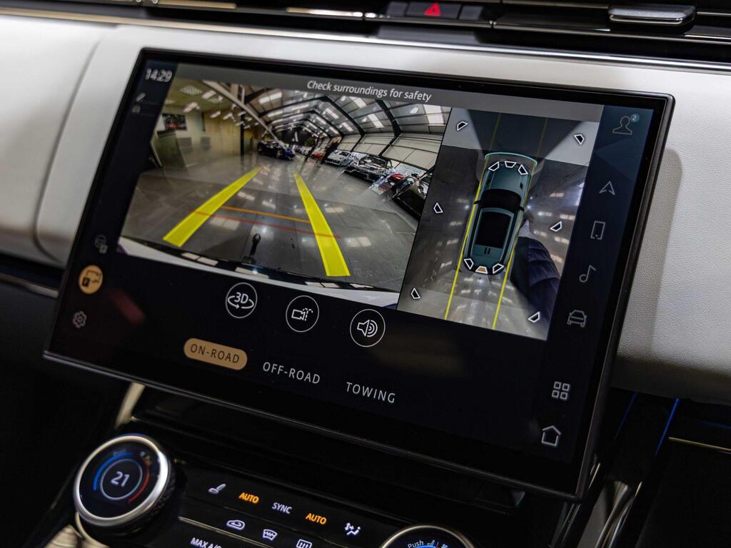 An interior shot of the infotainment system on a 2023 Land Rover RANGE ROVER SPORT