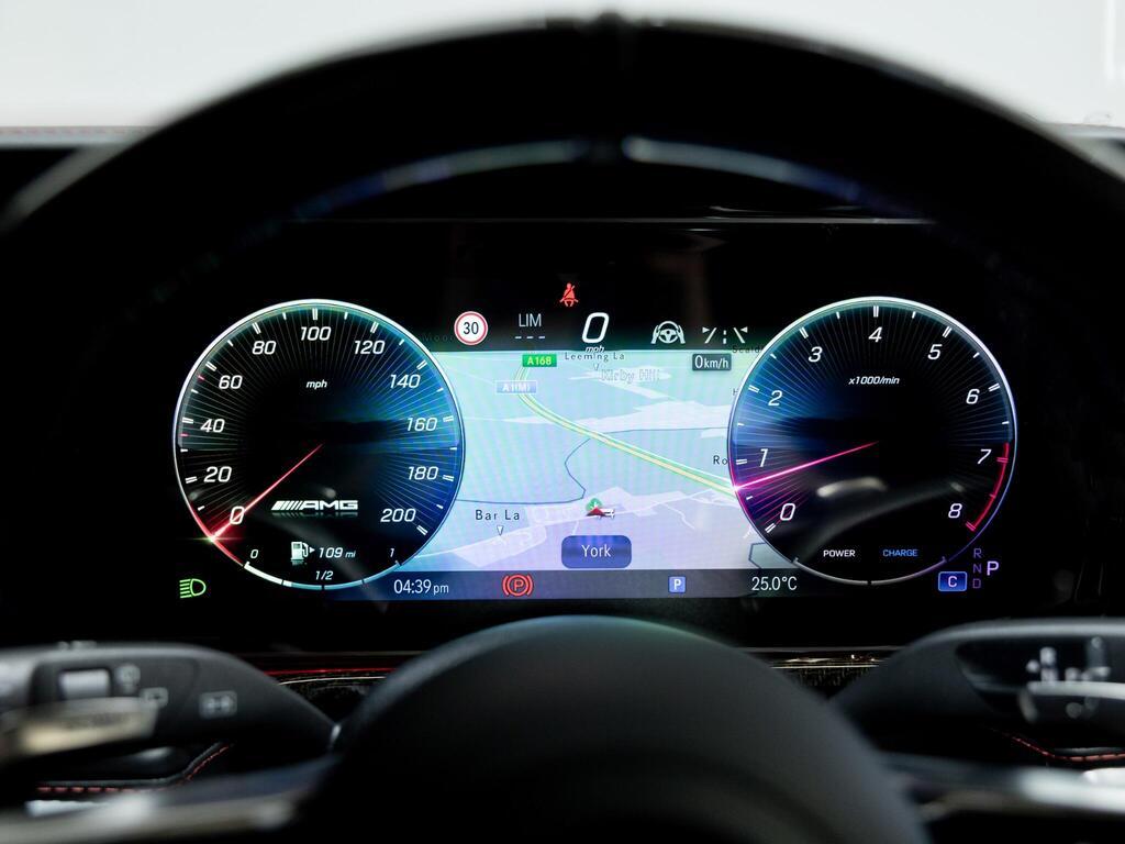 An interior shot of the driver instruments on a 2026 Mercedes-Benz G Class