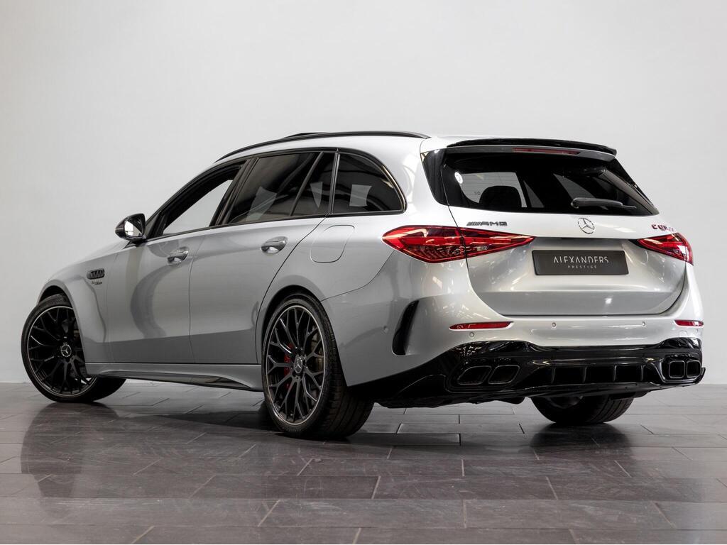 An exterior shot of the rear left on a 2024 Mercedes-Benz C Class