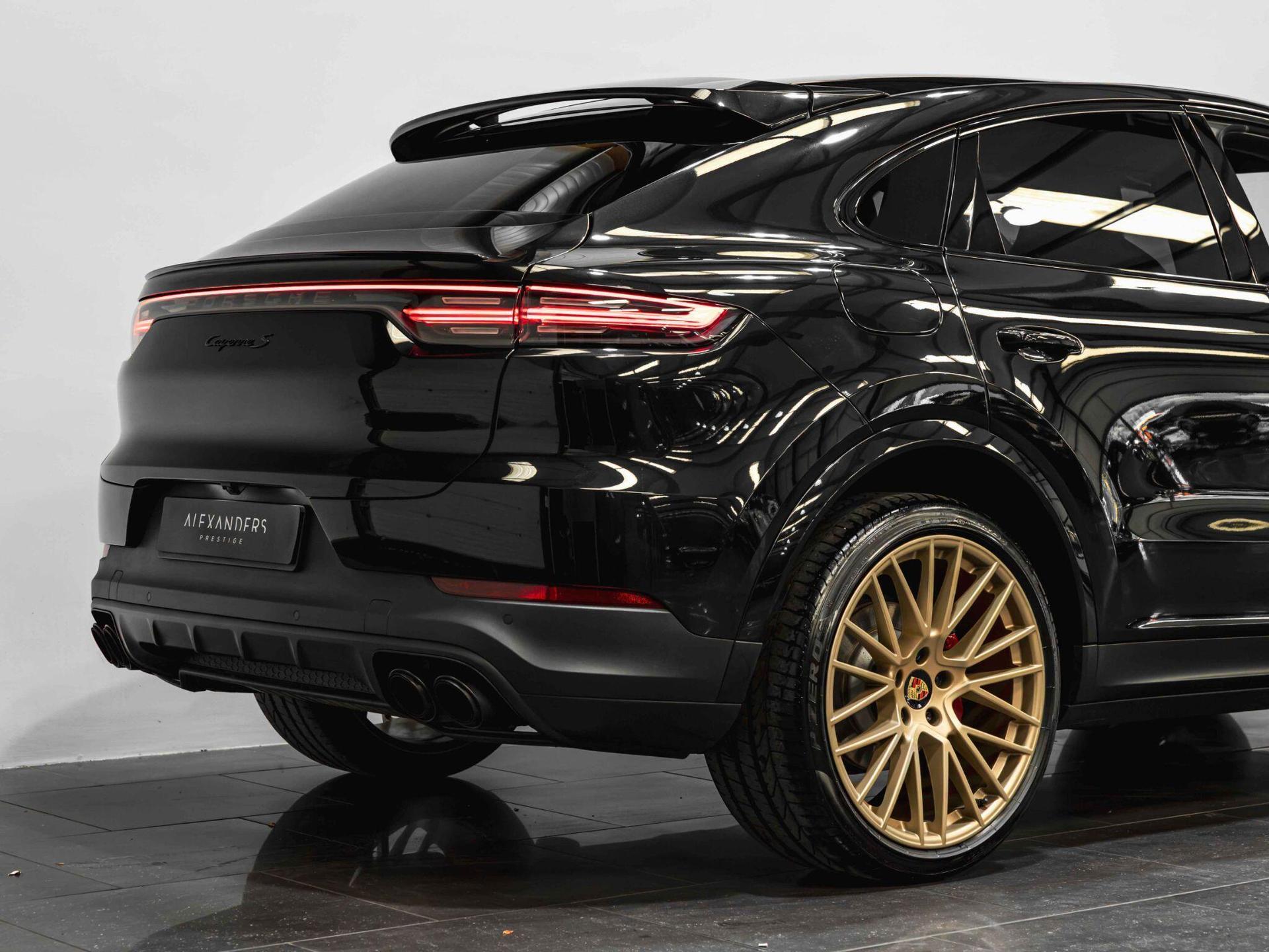 An exterior shot of the rear right on a 2019 Porsche Cayenne