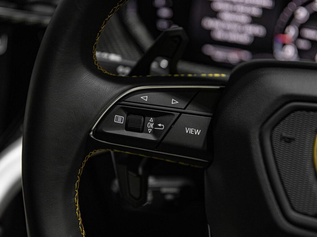 An interior shot of the misc controls on a 2022 Lamborghini Urus