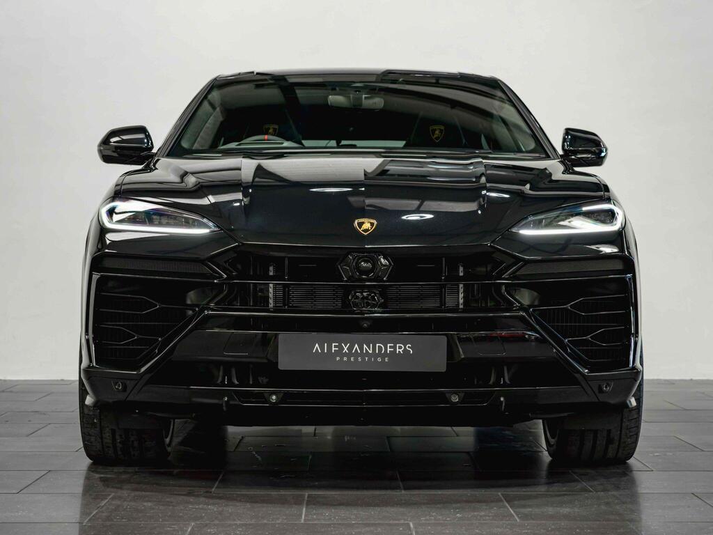 An exterior shot of the front on a 2025 Lamborghini Urus