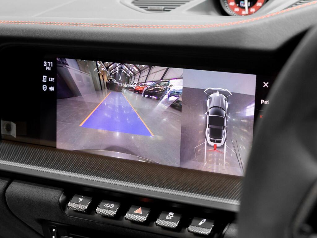 An interior shot of the infotainment system on a 2023 Porsche 911
