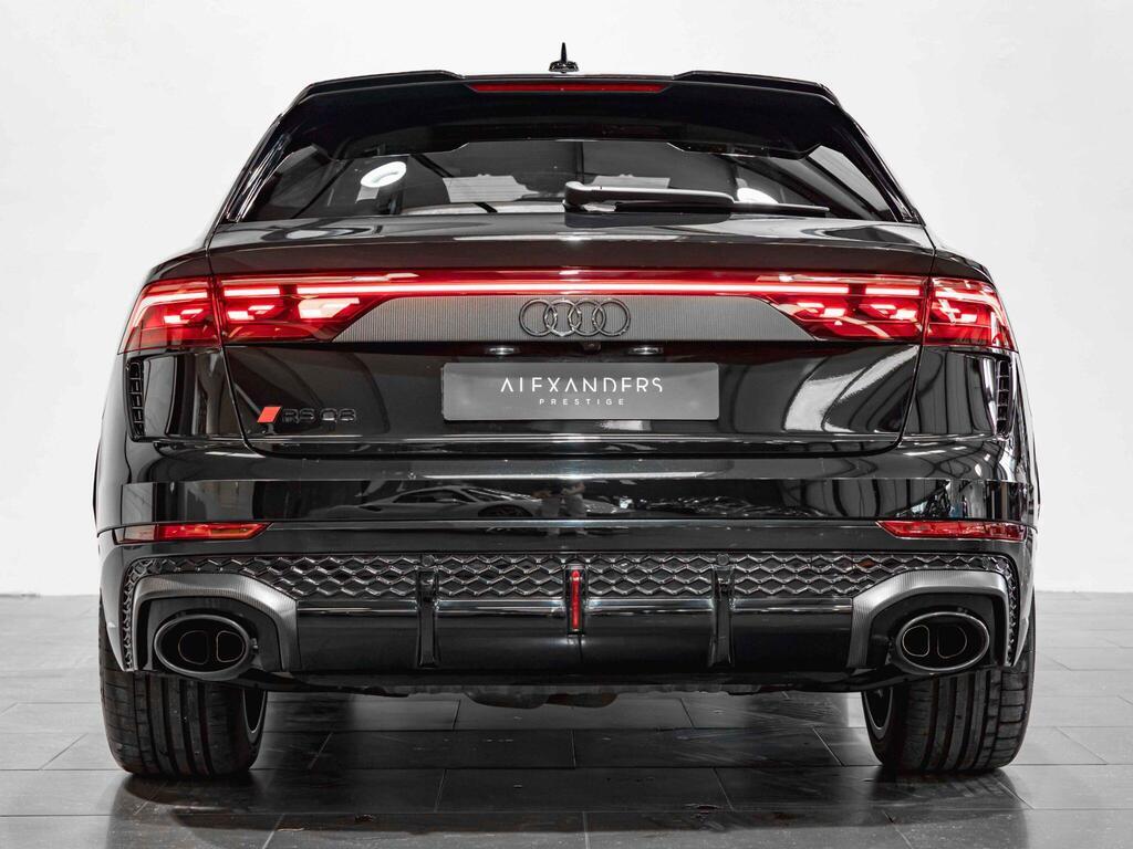 An exterior shot of the rear on a 2025 Audi RSQ8