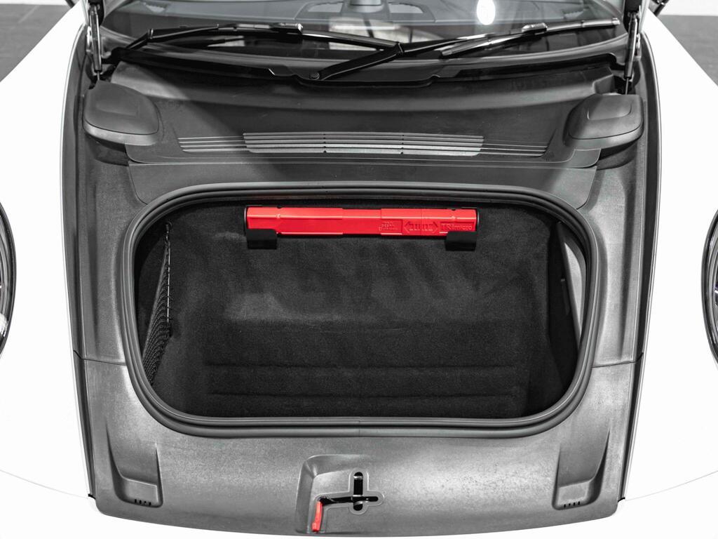 An interior shot of the boot on a 2021 Porsche 911