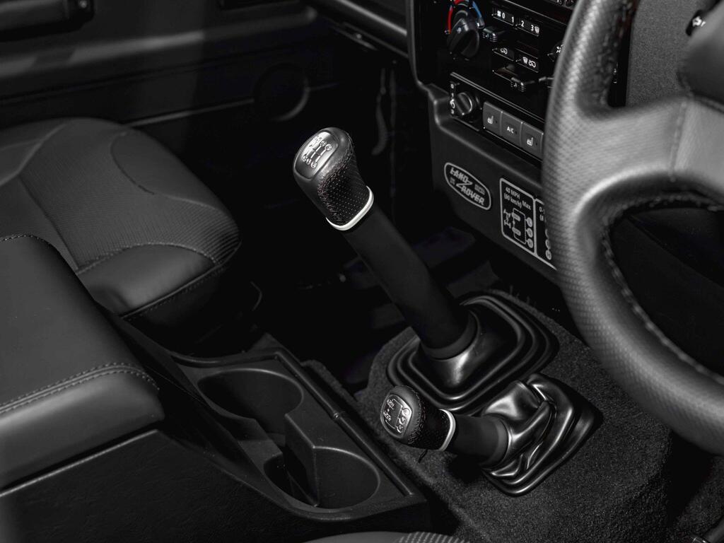 An interior shot of the interior front on a 2016 Land Rover Defender 90