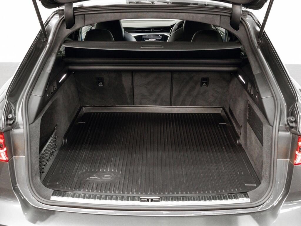 An interior shot of the boot on a 2023 Audi RS6 Avant
