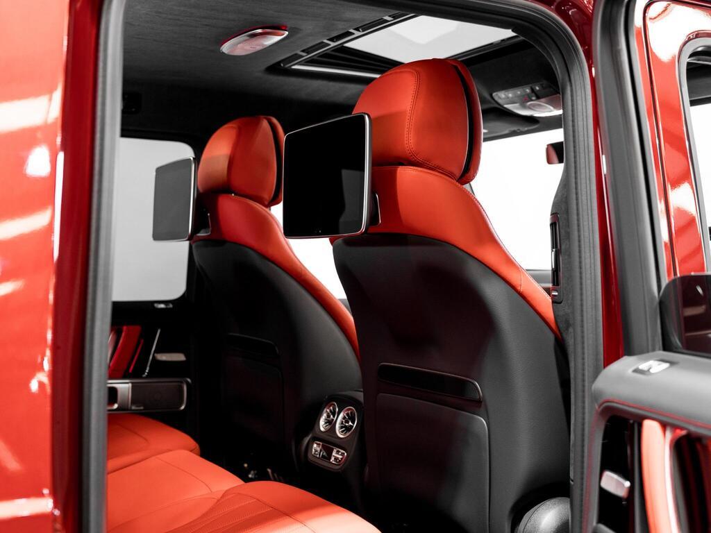 An interior shot of the seats rear on a 2026 Mercedes-Benz G Class
