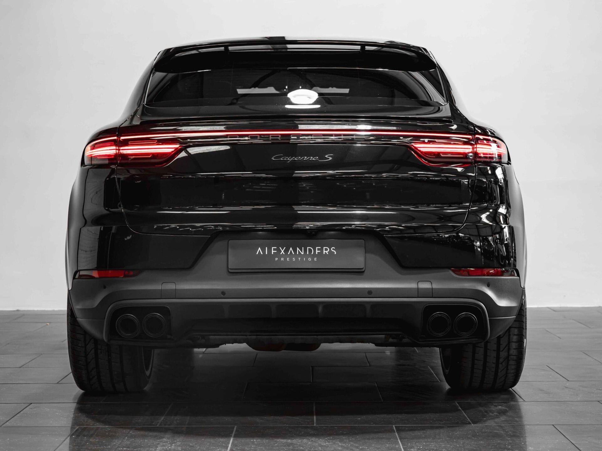 An exterior shot of the rear on a 2019 Porsche Cayenne
