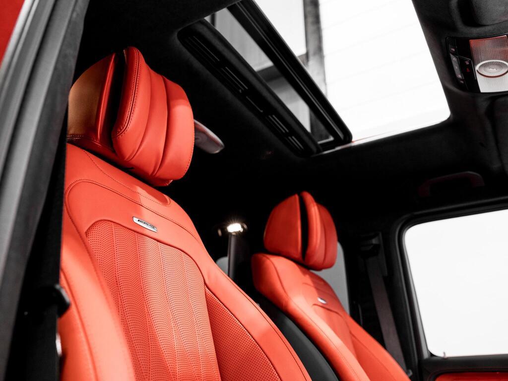 An interior shot of the driver seat on a 2026 Mercedes-Benz G Class