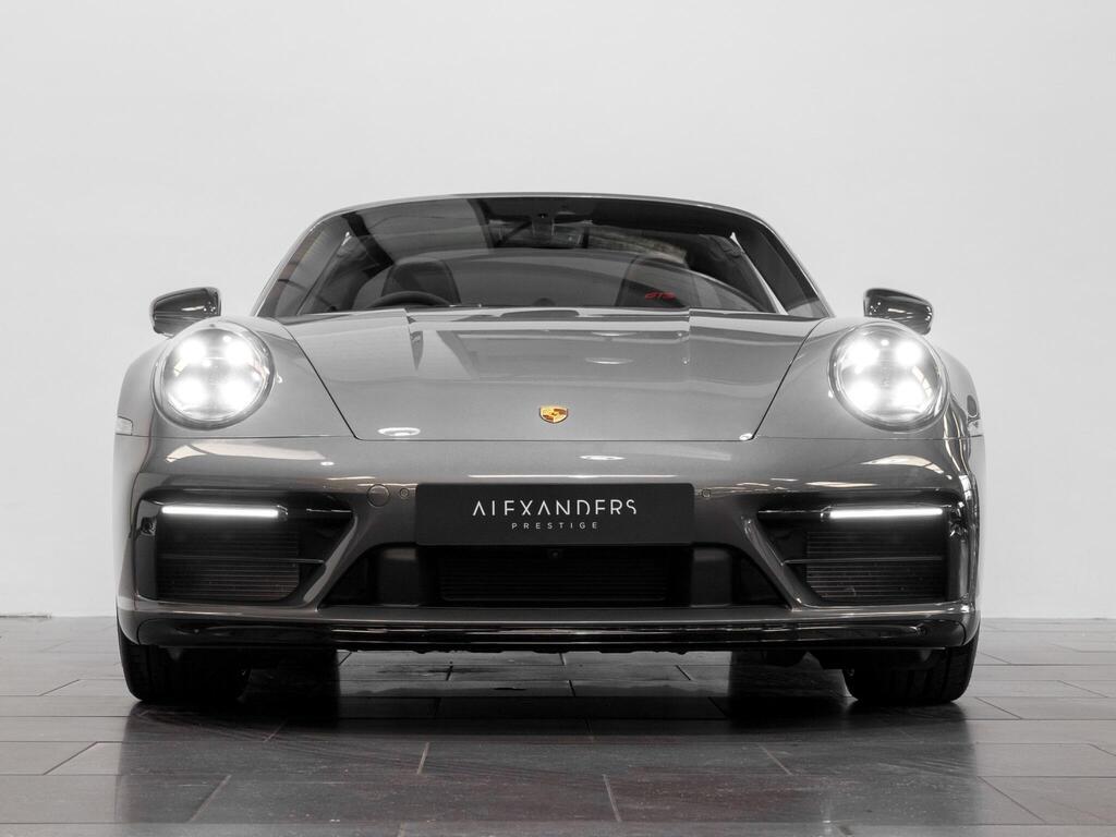 An exterior shot of the front on a 2023 Porsche 911