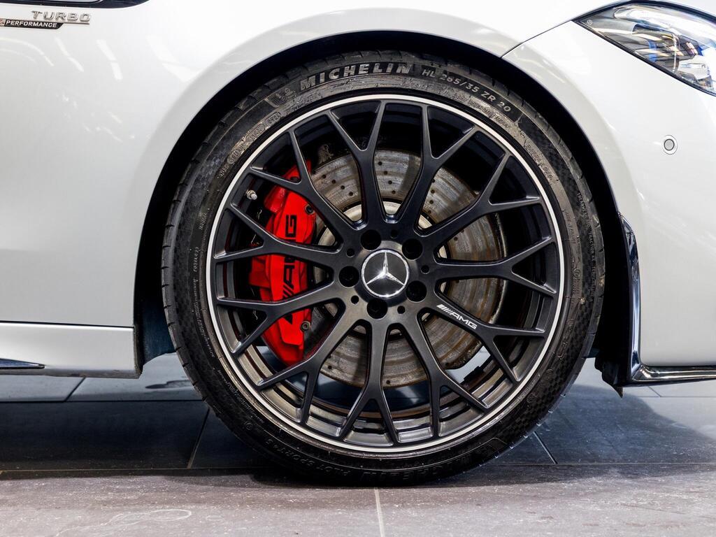 An exterior shot of the wheel on a 2024 Mercedes-Benz C Class
