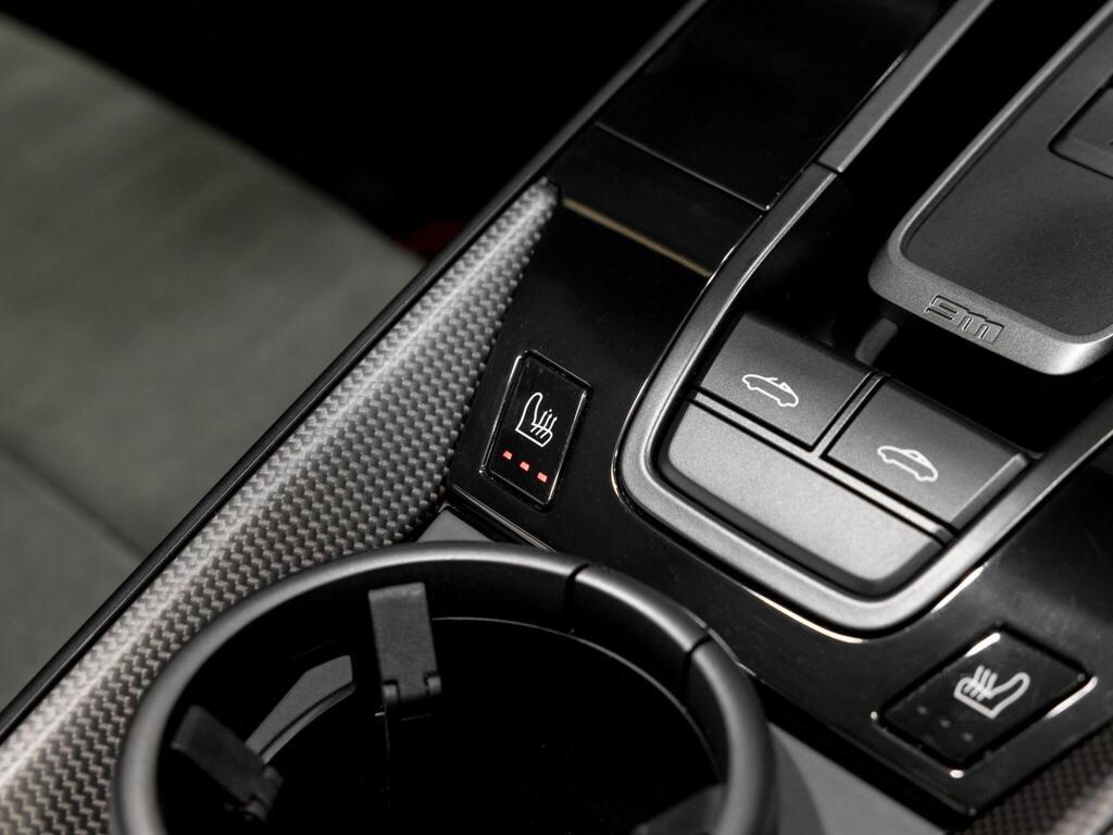 An interior shot of the misc controls on a 2023 Porsche 911