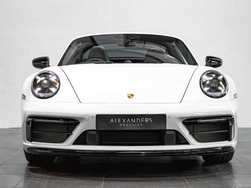An exterior shot of the front on a 2021 Porsche 911