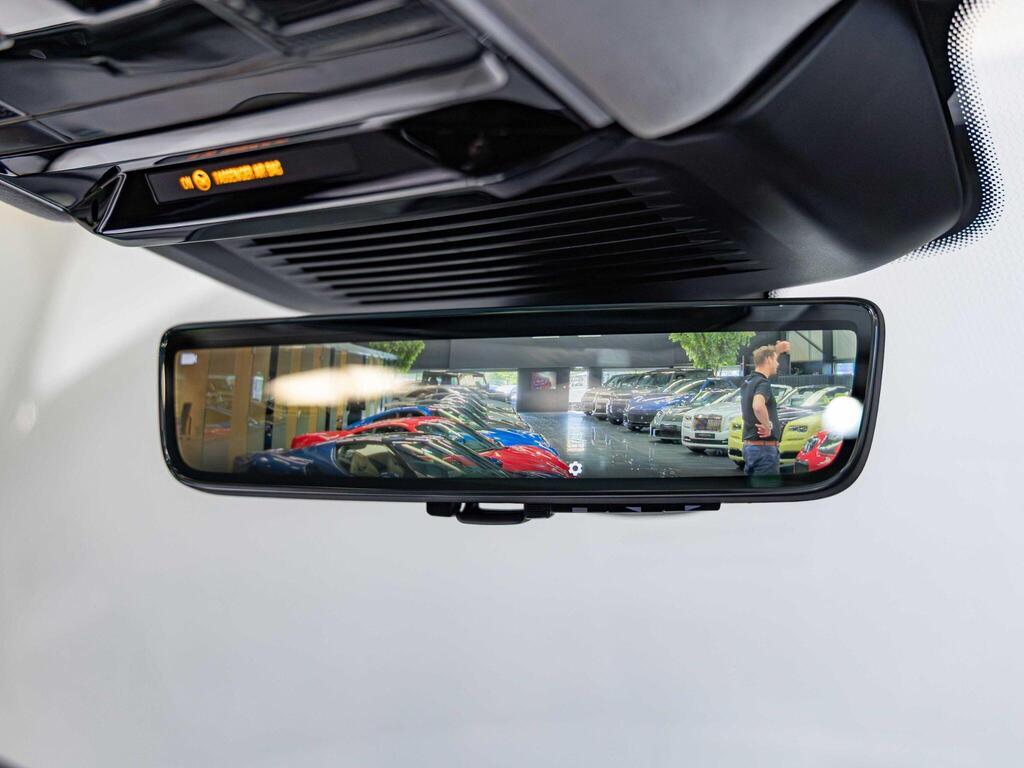 An interior shot of the rearview mirror on a 2023 Land Rover RANGE ROVER SPORT