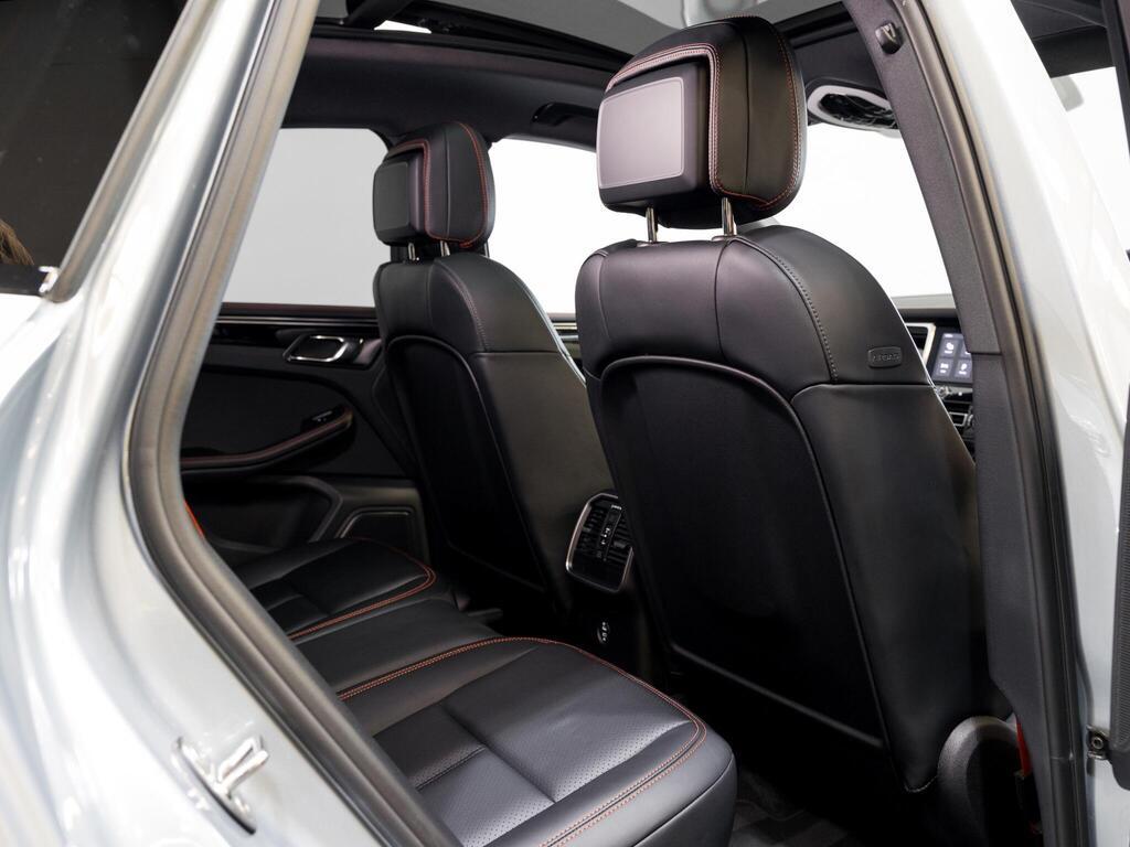 An interior shot of the seats rear on a 2025 Porsche Macan
