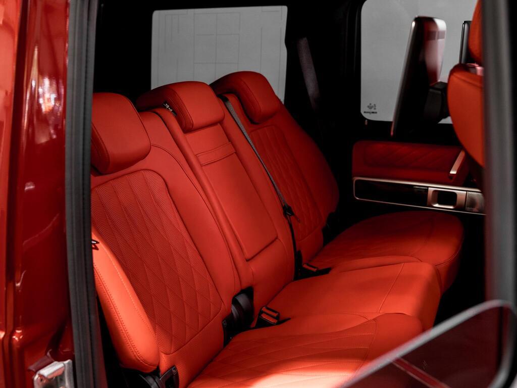 An interior shot of the seats rear on a 2026 Mercedes-Benz G Class