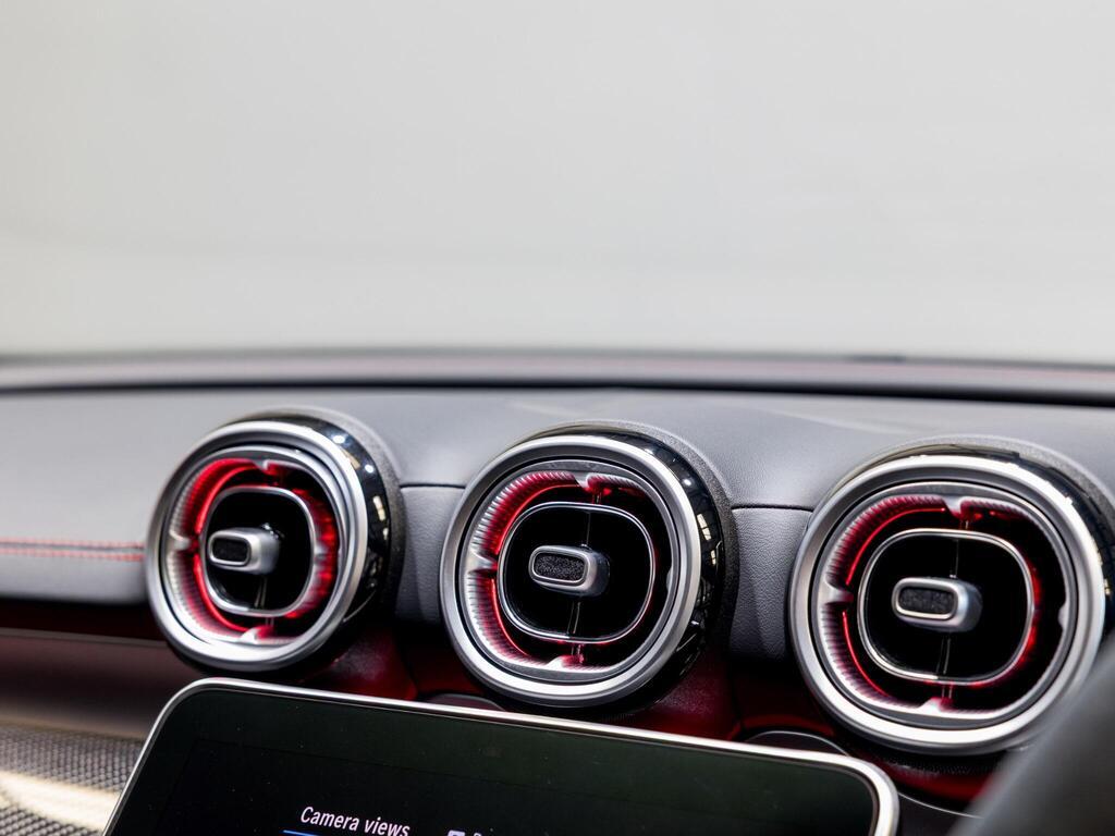 An interior shot of the misc controls on a 2024 Mercedes-Benz C Class