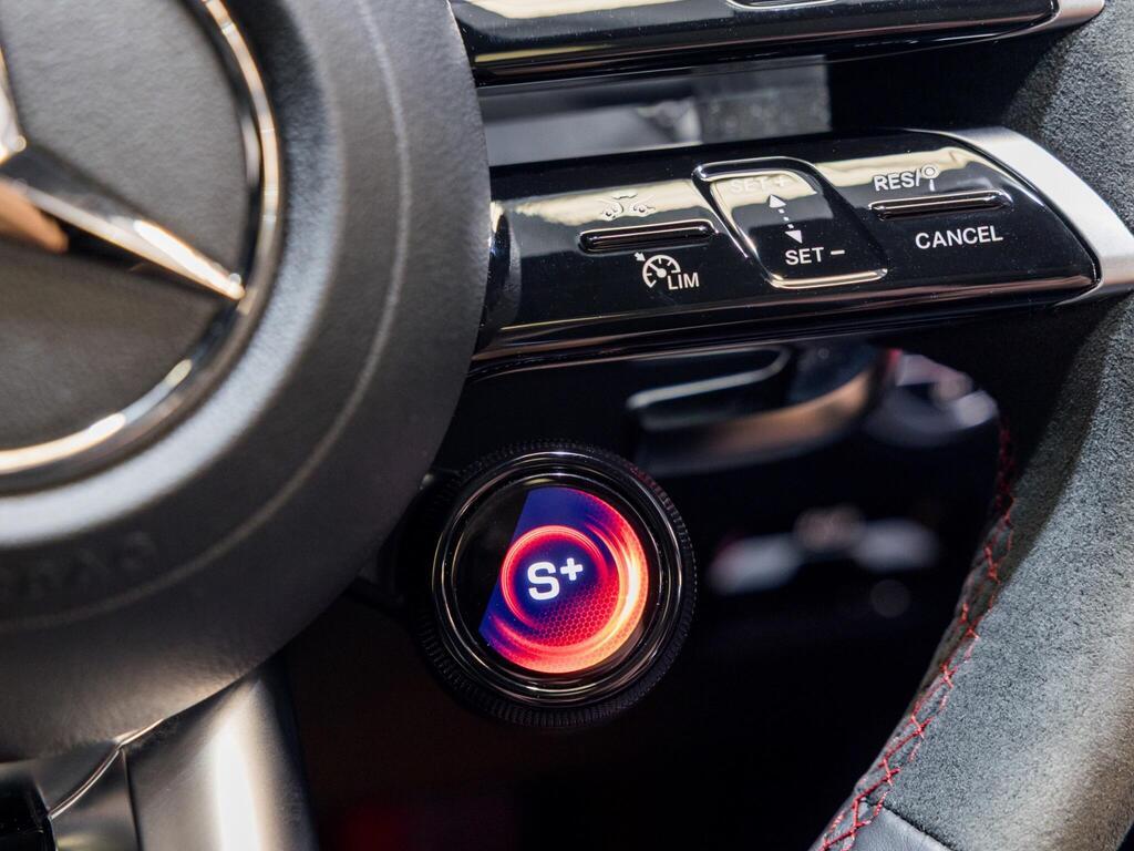 An interior shot of the misc controls on a 2024 Mercedes-Benz C Class
