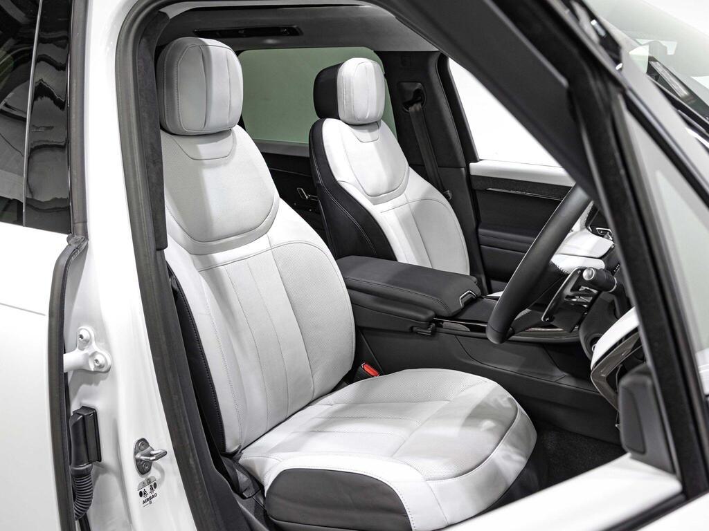 An interior shot of the driver seat on a 2023 Land Rover RANGE ROVER SPORT