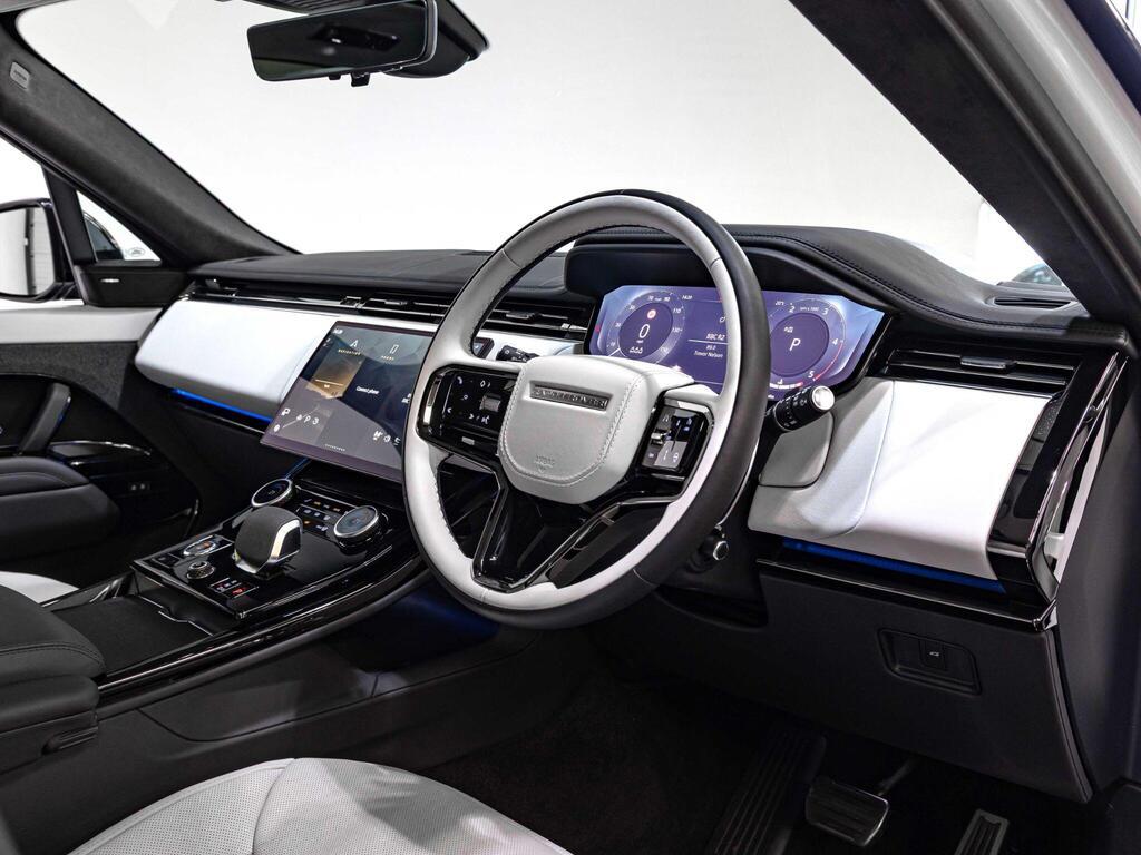 An interior shot of the interior front on a 2023 Land Rover RANGE ROVER SPORT