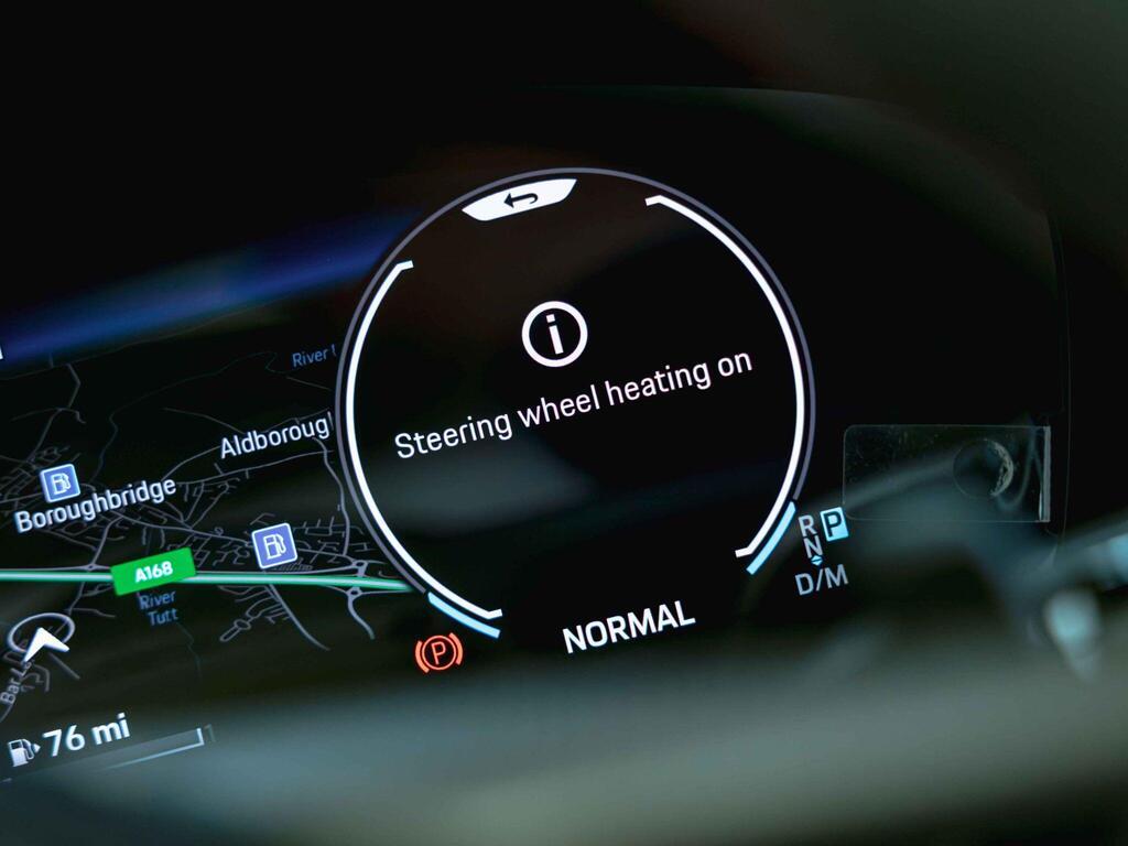 An interior shot of the driver instruments on a 2026 Porsche 911