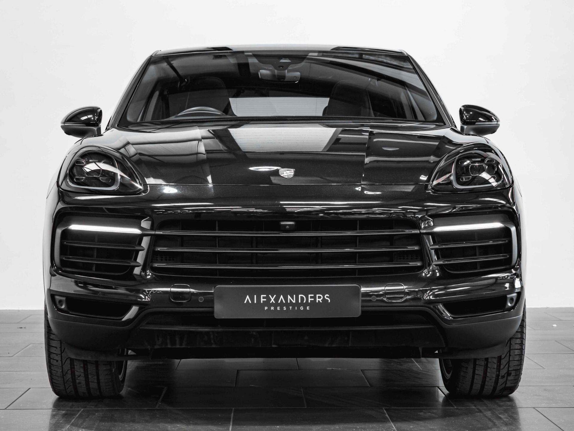 An exterior shot of the front on a 2019 Porsche Cayenne