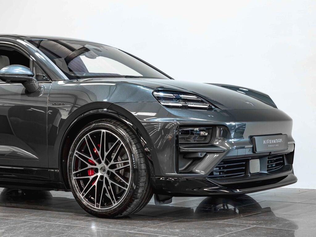 An exterior shot of the front right on a 2024 Porsche Macan
