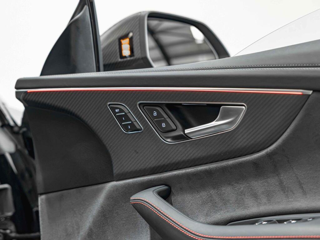 An interior shot of the door interior on a 2025 Audi RSQ8