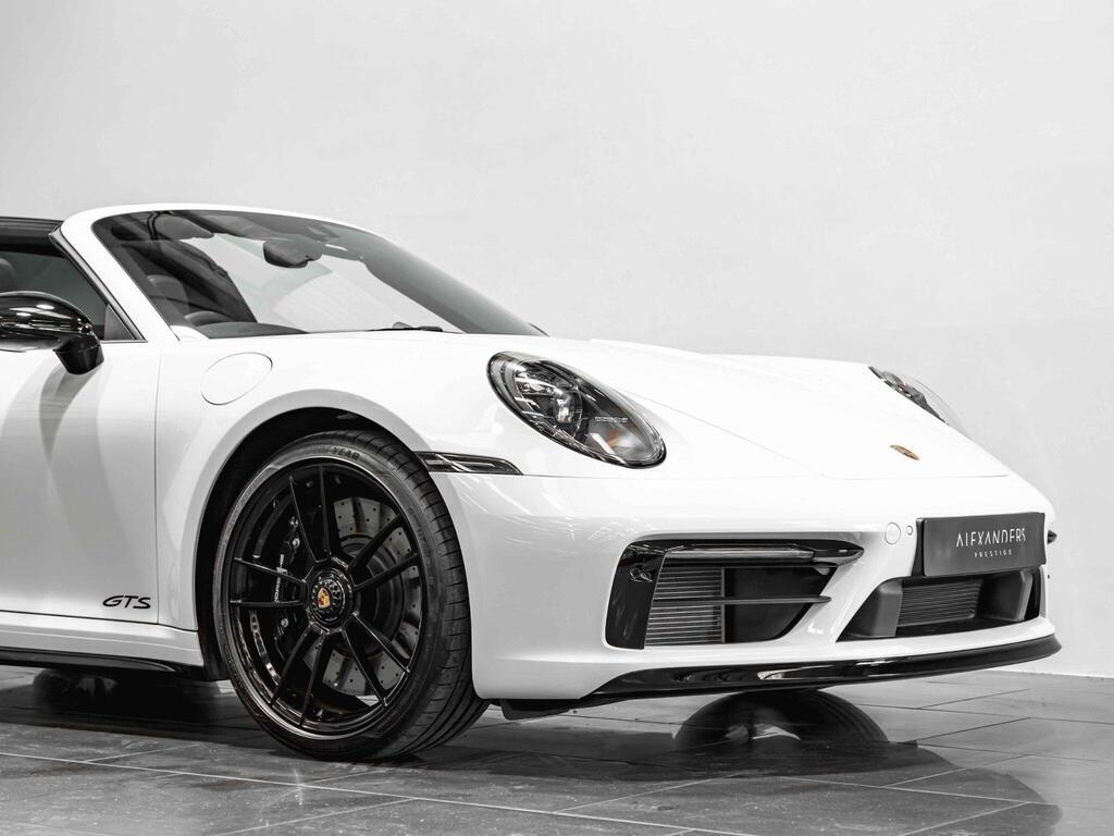 An exterior shot of the front right on a 2021 Porsche 911
