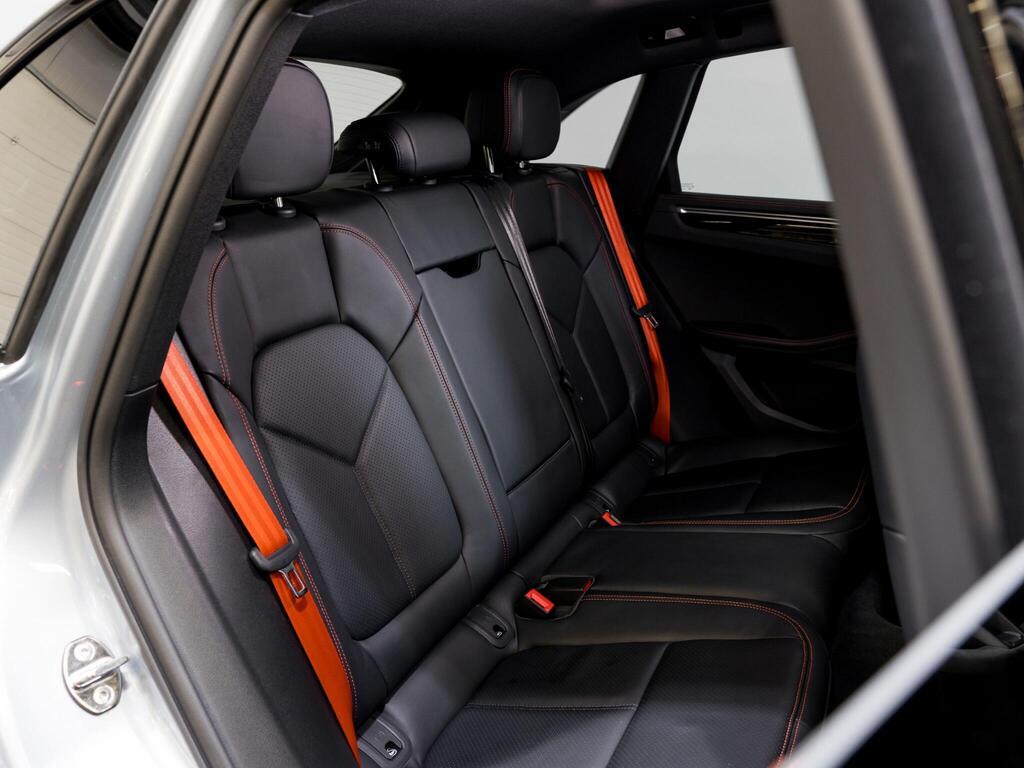 An interior shot of the seats rear on a 2025 Porsche Macan