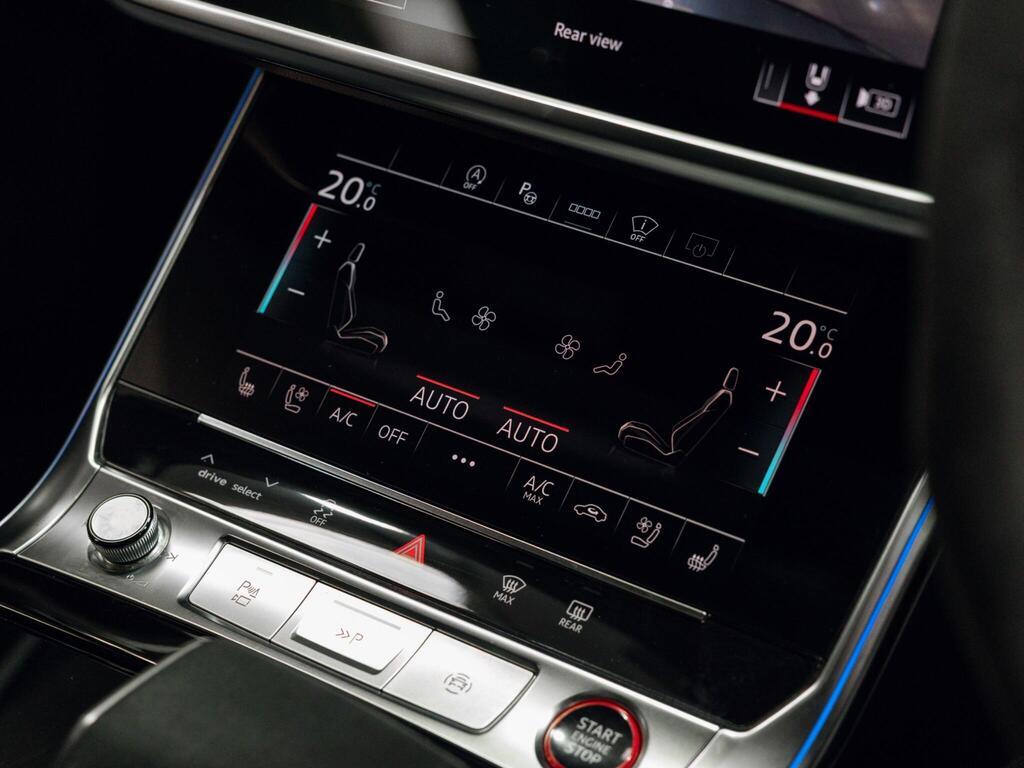An interior shot of the infotainment system on a 2023 Audi RS6 Avant