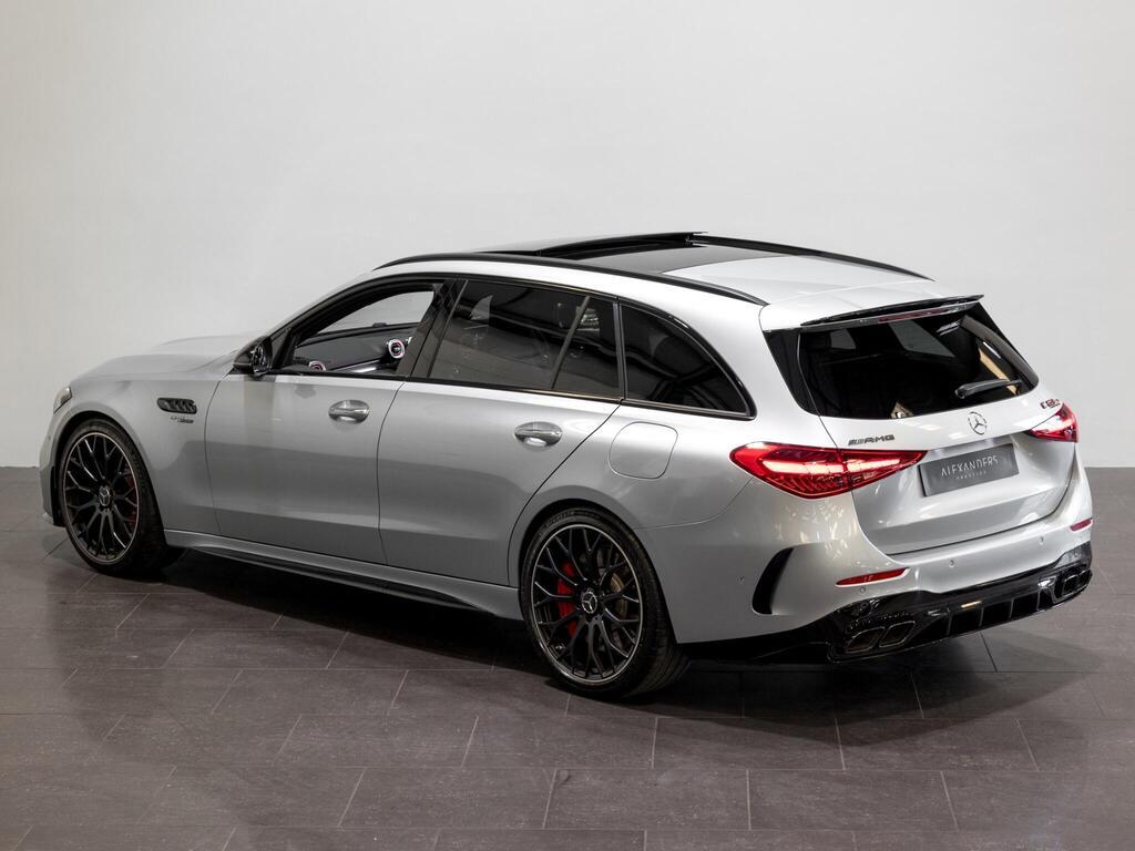 An exterior shot of the rear left on a 2024 Mercedes-Benz C Class
