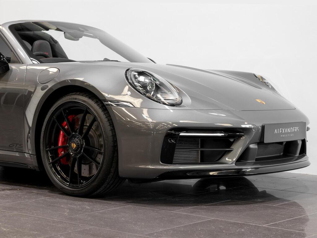 An exterior shot of the front right on a 2023 Porsche 911