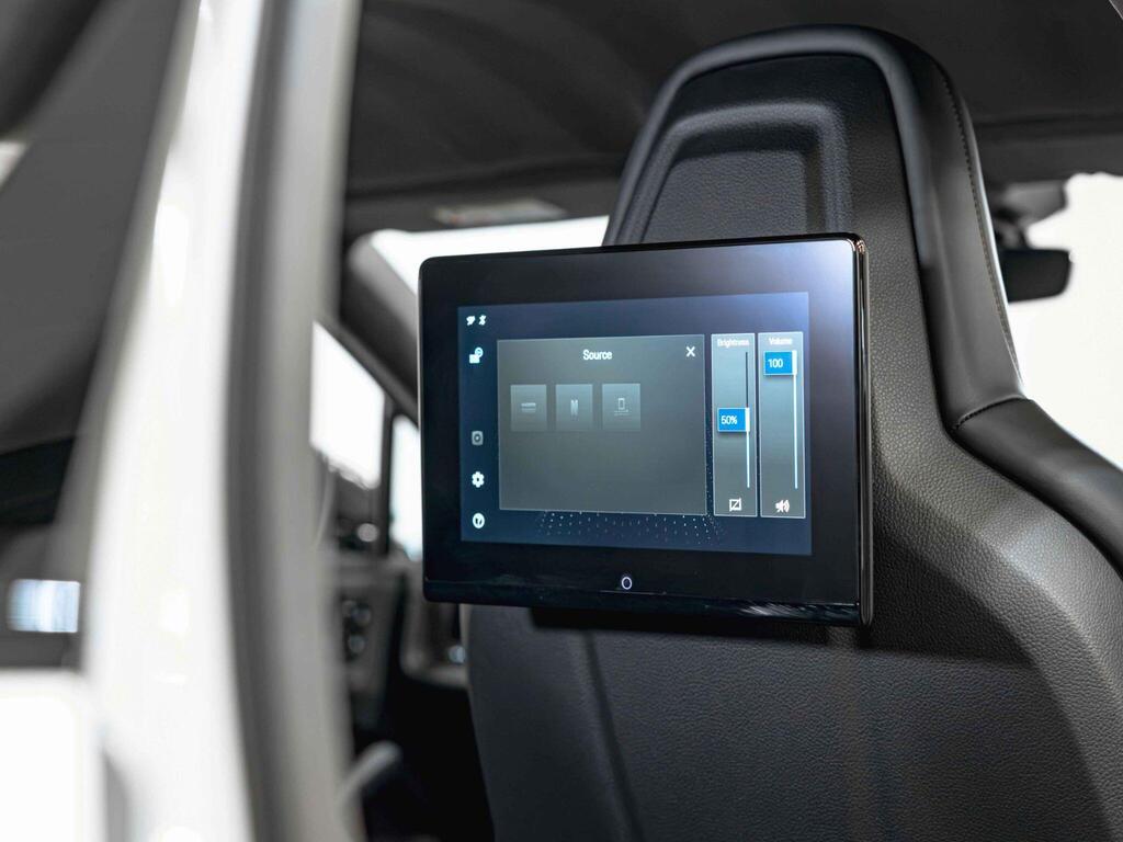 An interior shot of the infotainment system on a 2024 Porsche Cayenne