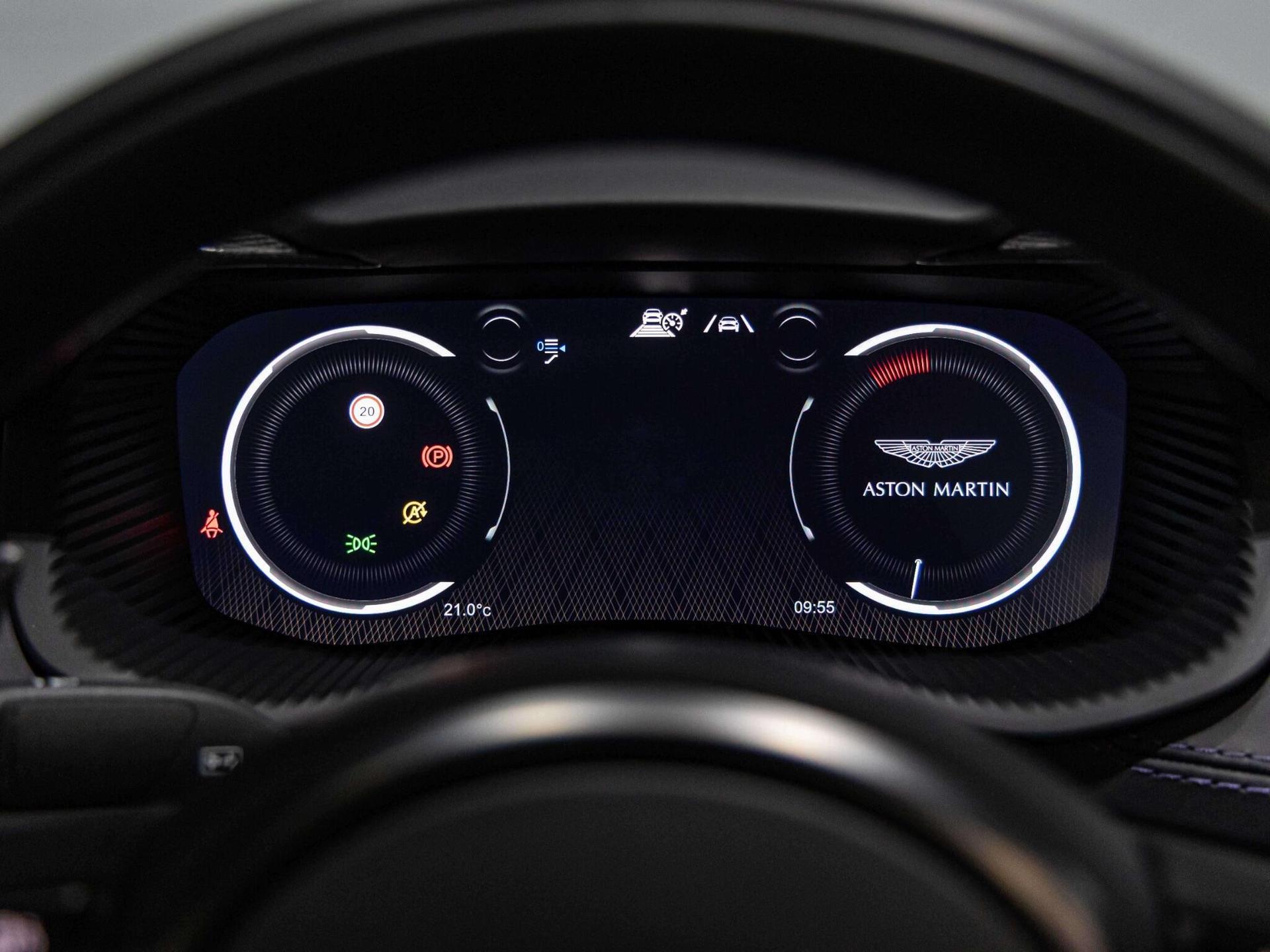 An interior shot of the driver instruments on a 2023 Aston Martin DBX