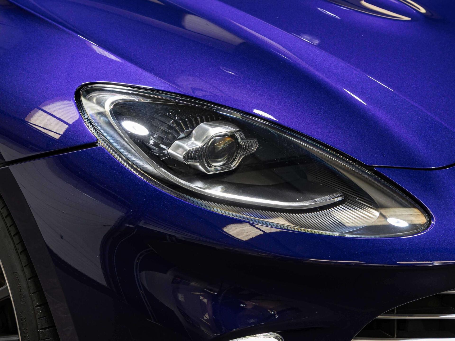 An exterior shot of the lights front on a 2023 Aston Martin DBX